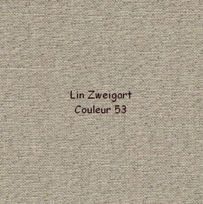 Lin Zweigart à broder : 12,6 - 14 - 16 ou 18 fils/cm Couleur 53 - Prix à partir de 14 euros